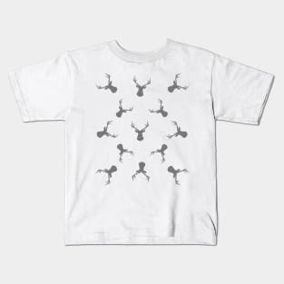 Deer pattern - black. Kids T-Shirt